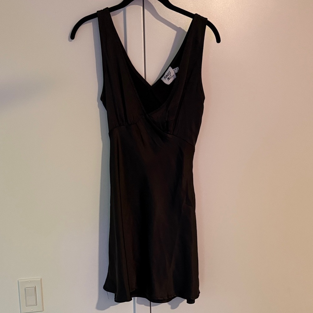 Princess Polly Black V-Neck Slip Dress